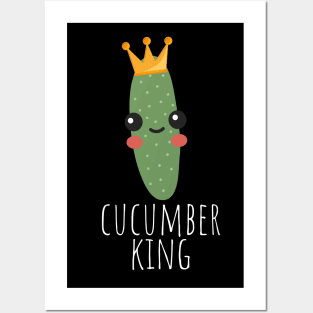 Cucumber King Cute Posters and Art